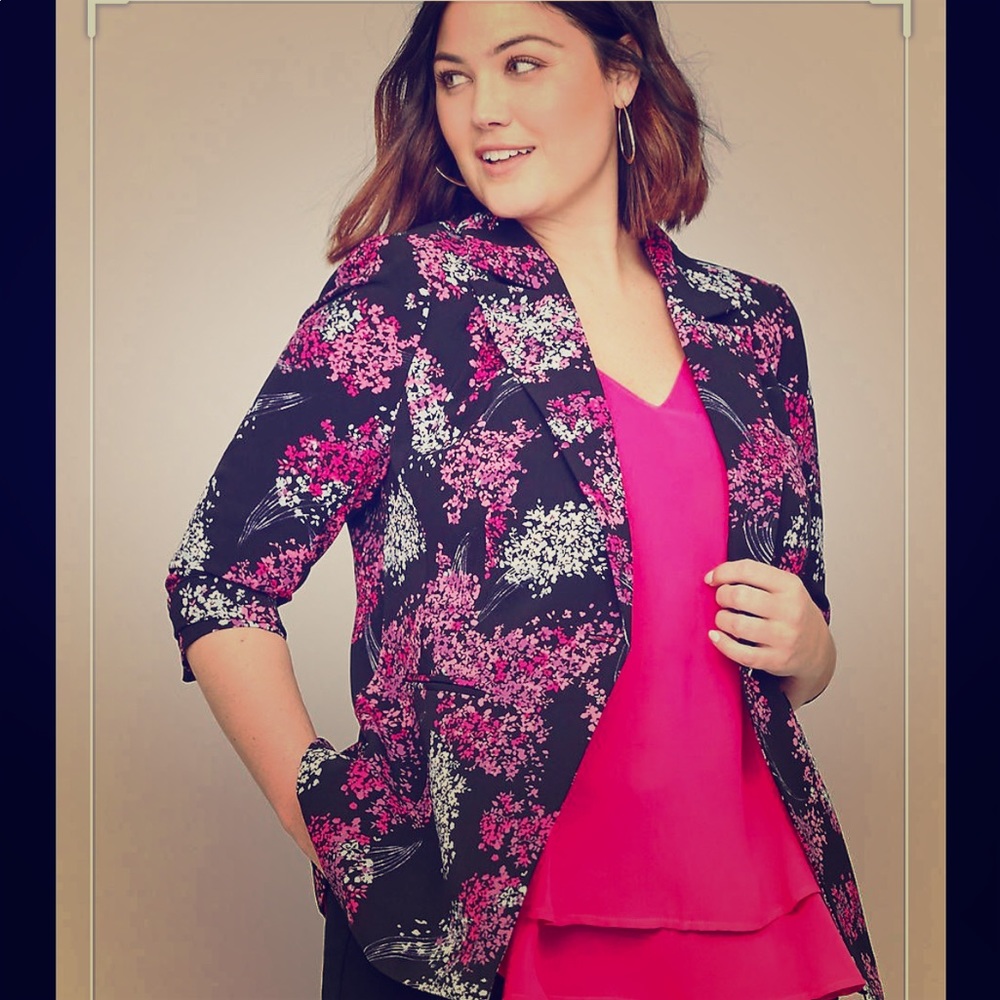 Lane Bryant floral blazer